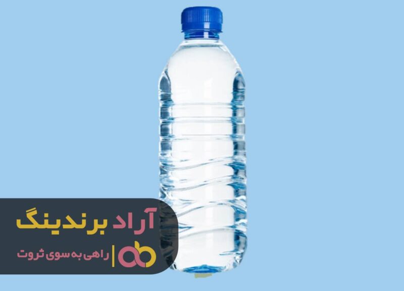 بطری پلاستیکی شفاف کوچک