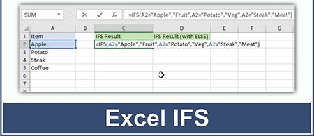 تابع IFS چیست, تابع IFS چیست؟ نحوه استفاده از تابع IFS در اکسل